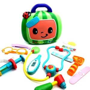 Cocomelon Musical Doctor Kit Set Check Up Case Toys Children Kids Green Handle
